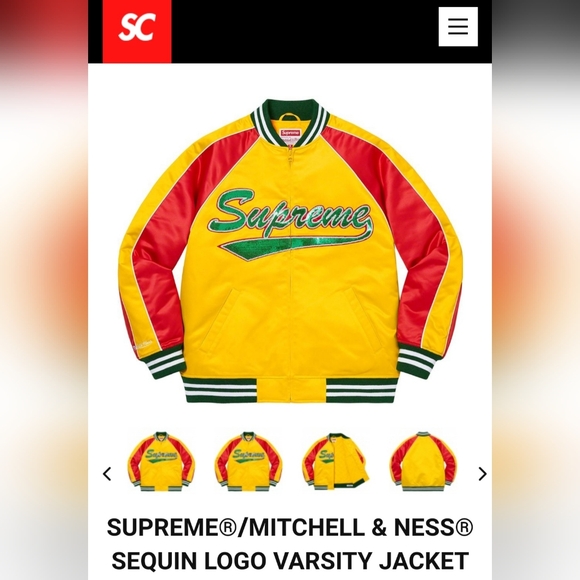 Supreme | Jackets & Coats | Supreme X Mitchell Ness Sequin